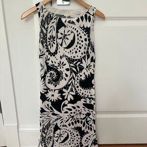 J. Crew Black and White Knit Patterned Dress - Size Small